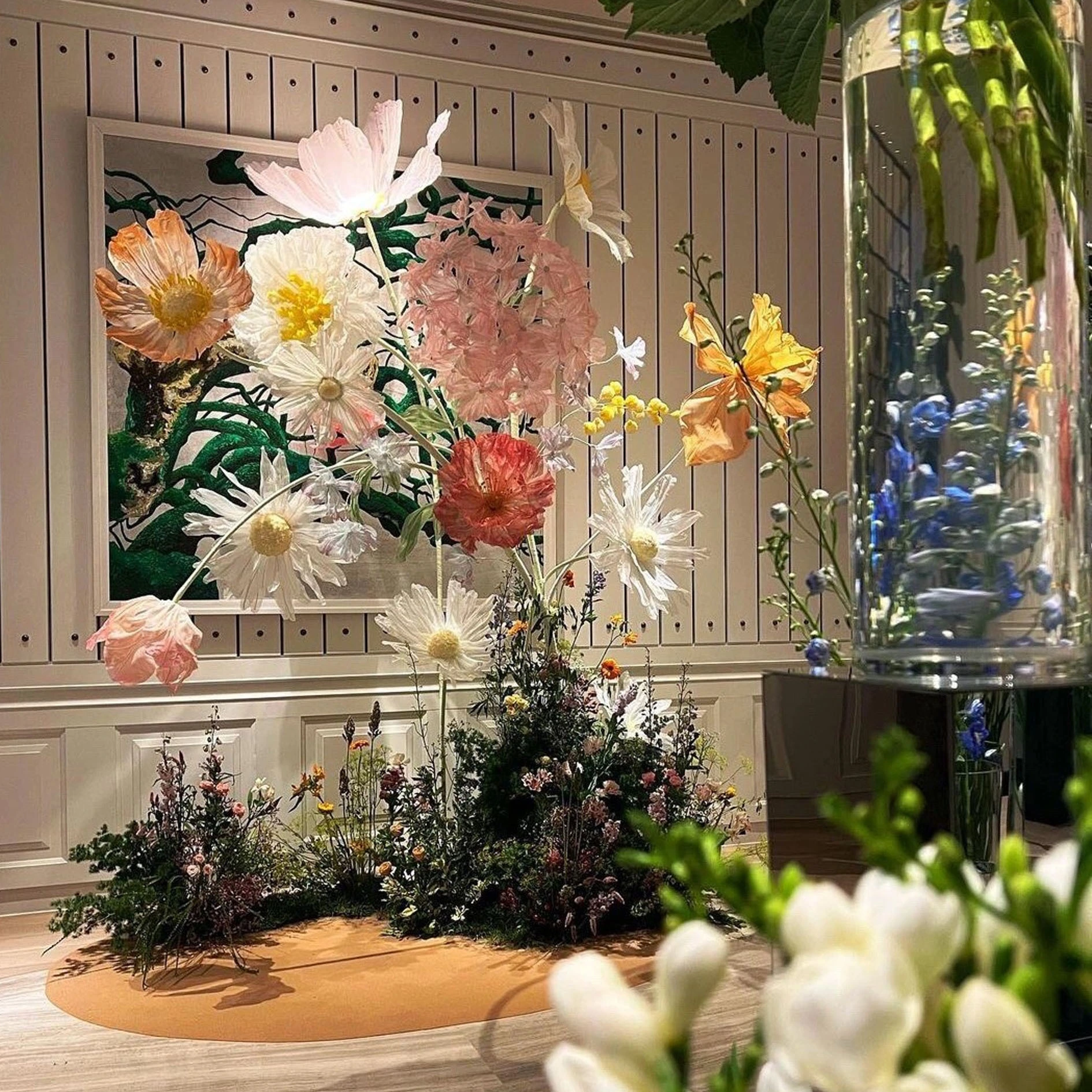 Magnifique art des fleurs géantes