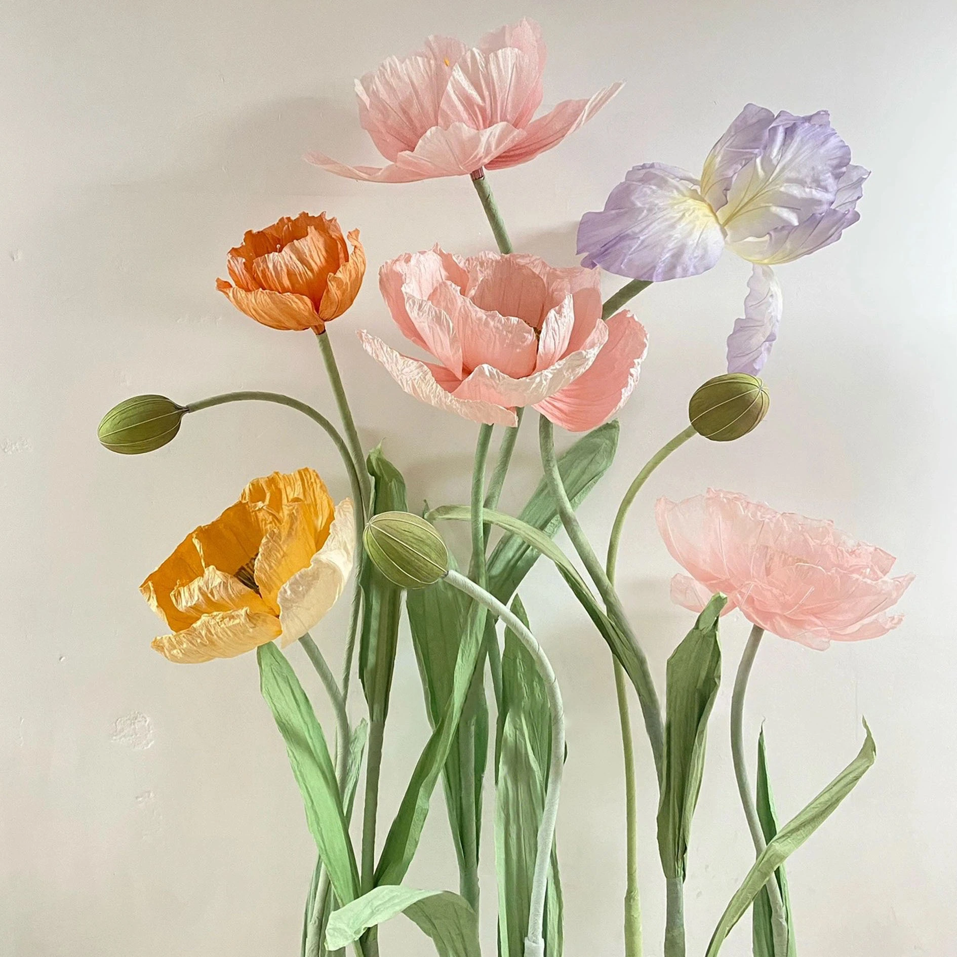 El hermoso y dinámico arte de flores gigantes