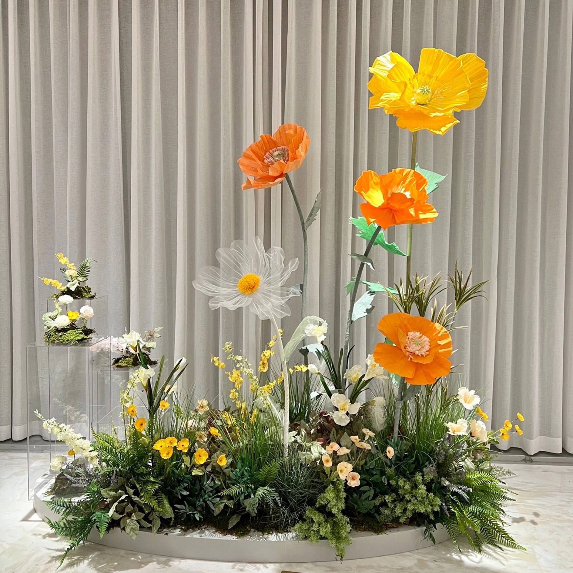 Flores gigantes con excelente textura