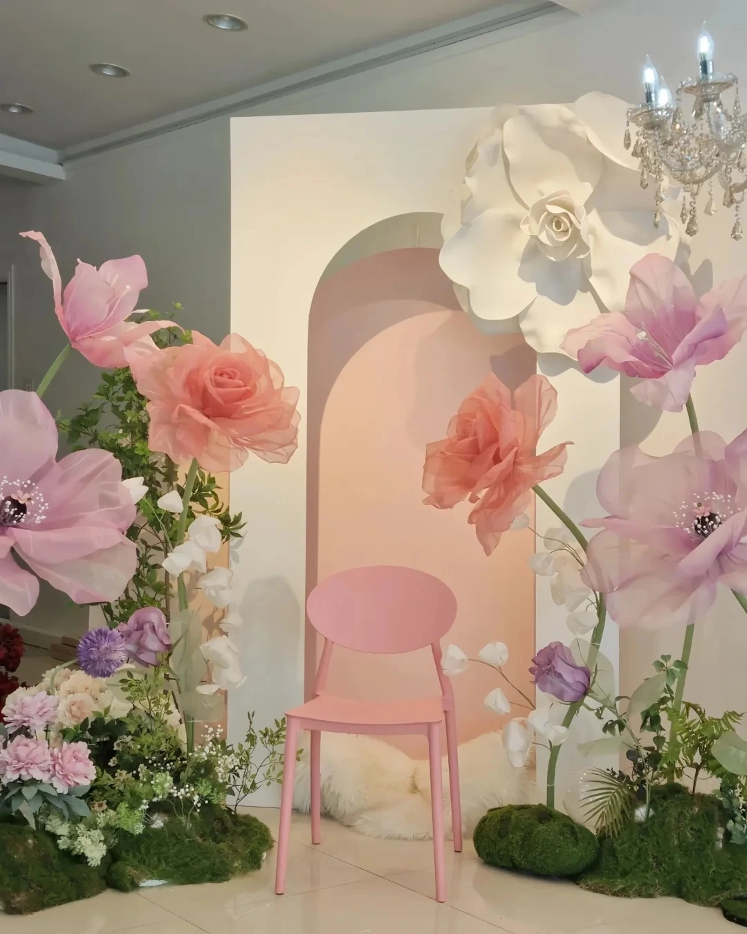 Installations florales de mariage