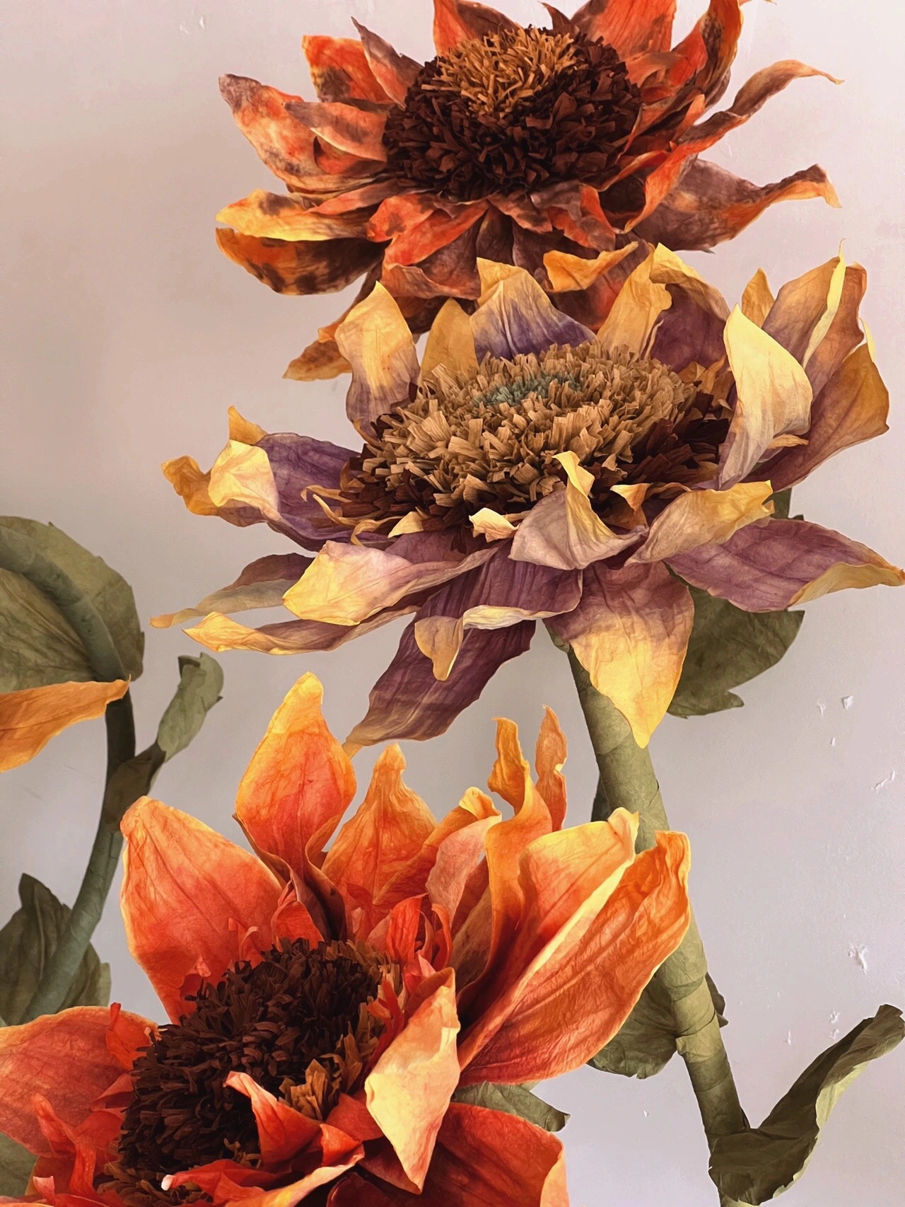 girasol hecho a mano