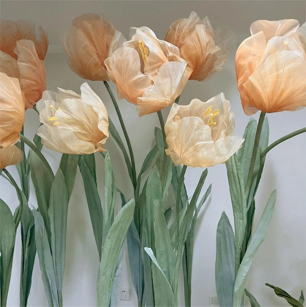 Grandes decoraciones de flores