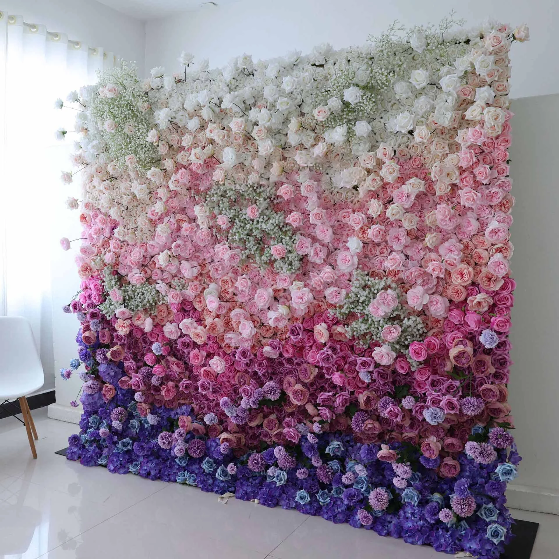The simple and stylish artificial flowers on the flower wall are suitable for all scene arrangements. Come and create the sea of ​​flowers in your mind! 1