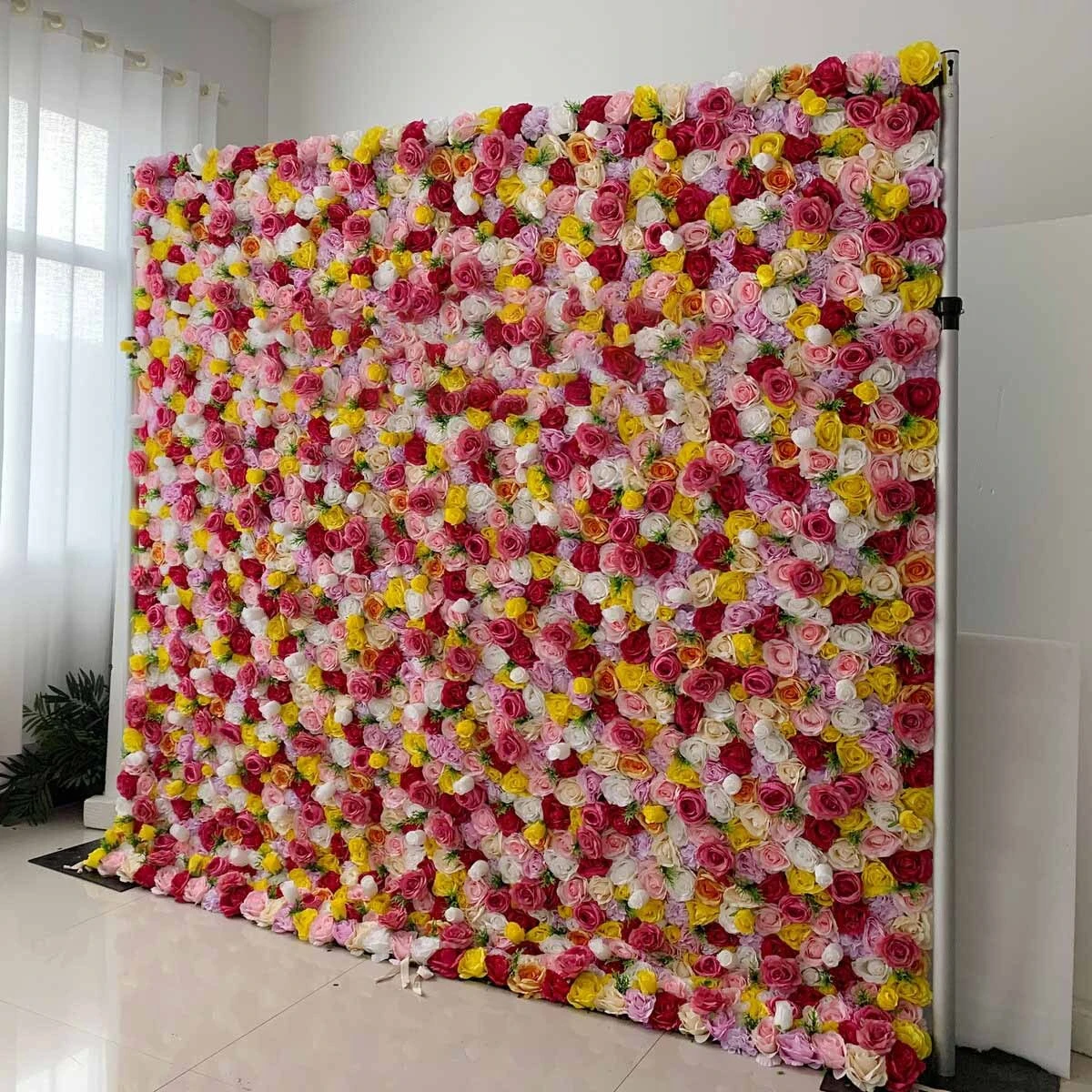 The gentle and healing fabric-based flower wall conveys a warm feeling and creates a comfortable environment 1