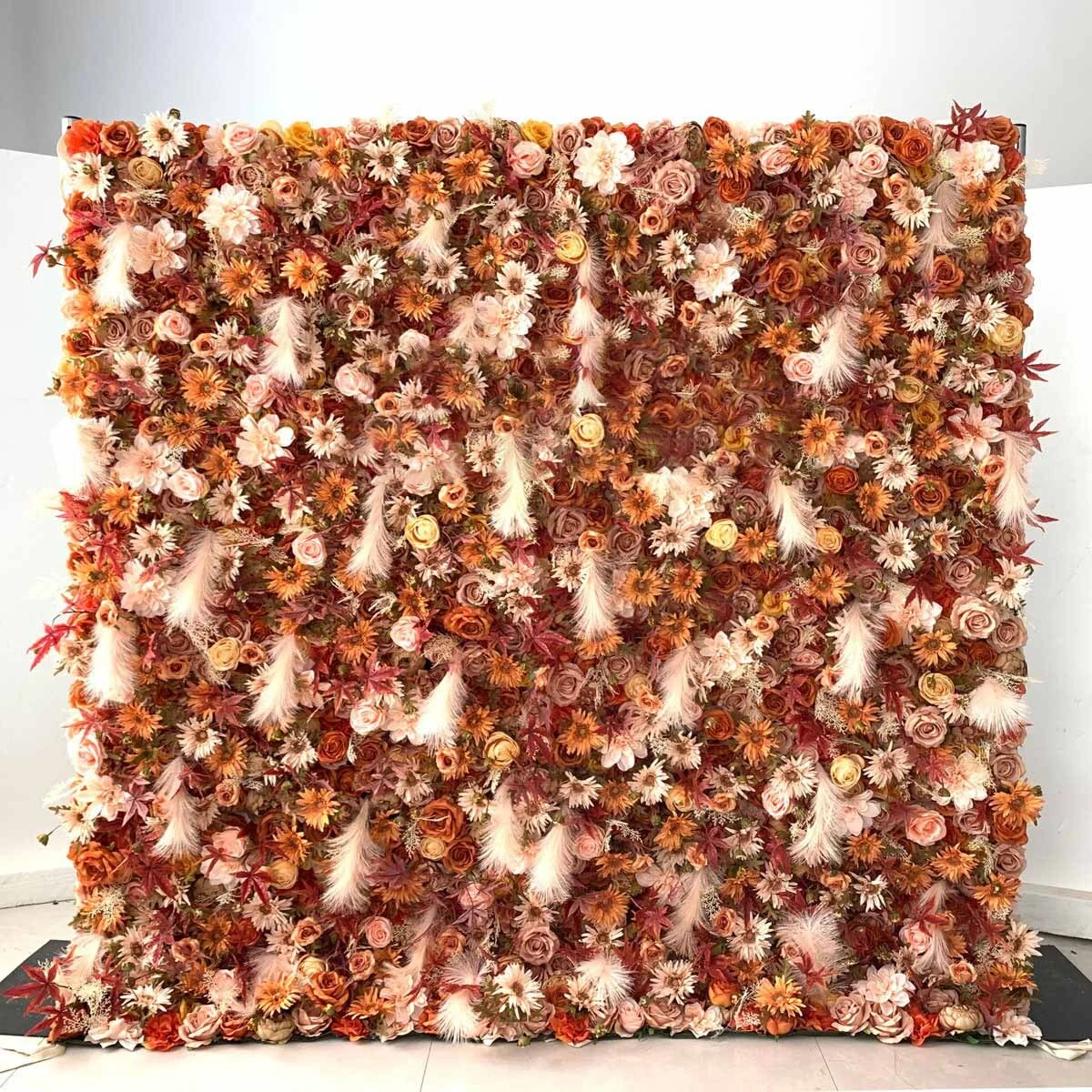 Light luxury and exquisite fabric-based flower wall artificial flowers shine with delicate luster, and jewelry stores and beauty counters enhance the luxury style 1