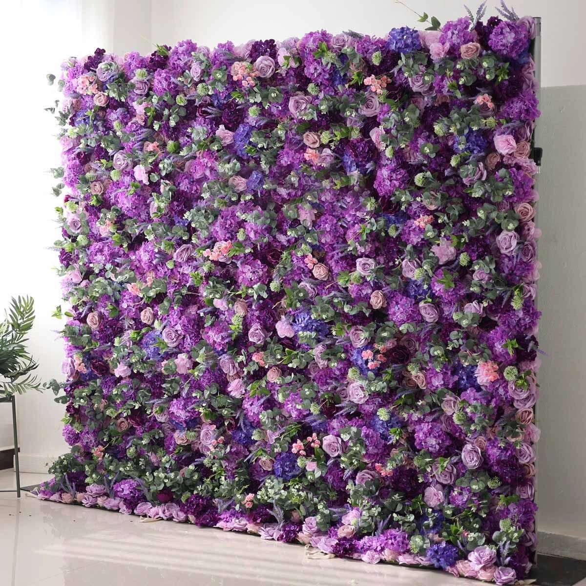 La forma moderna de la pared de flores de tela conduce a la moda, desde tiendas hasta exposiciones, personalizadas para satisfacer varias necesidades de decoración 1