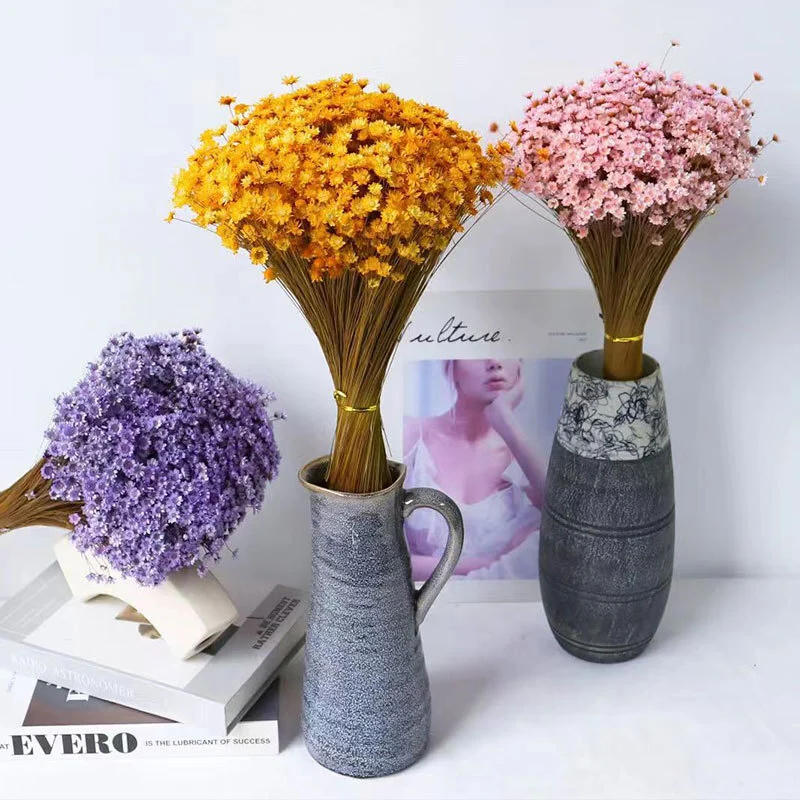 Petite fleur d'étoile Aromathérapie à fleurs flottantes Diy Matériaux auxiliaires Fleur Bouquet Cadeau décoration décoration Salle de thé étagère antique pour créer une humeur orientale 1