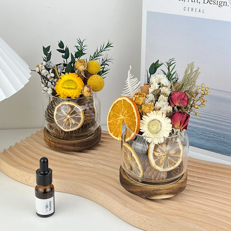 Cinnamon fireless aromatherapy essential oil home dried flower ornaments indoor handmade materials long-lasting fragrance gift 1