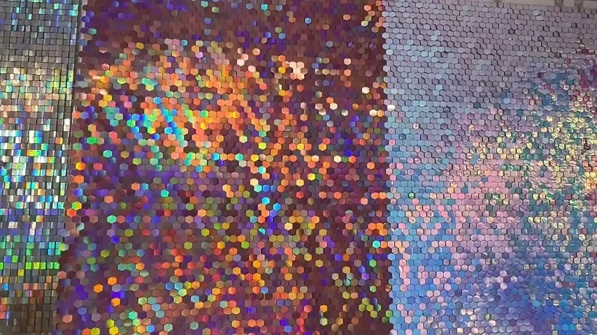 Party wind-driven gusset sequins outdoor colorful shiny flashing sequins background wall decoration wedding 1