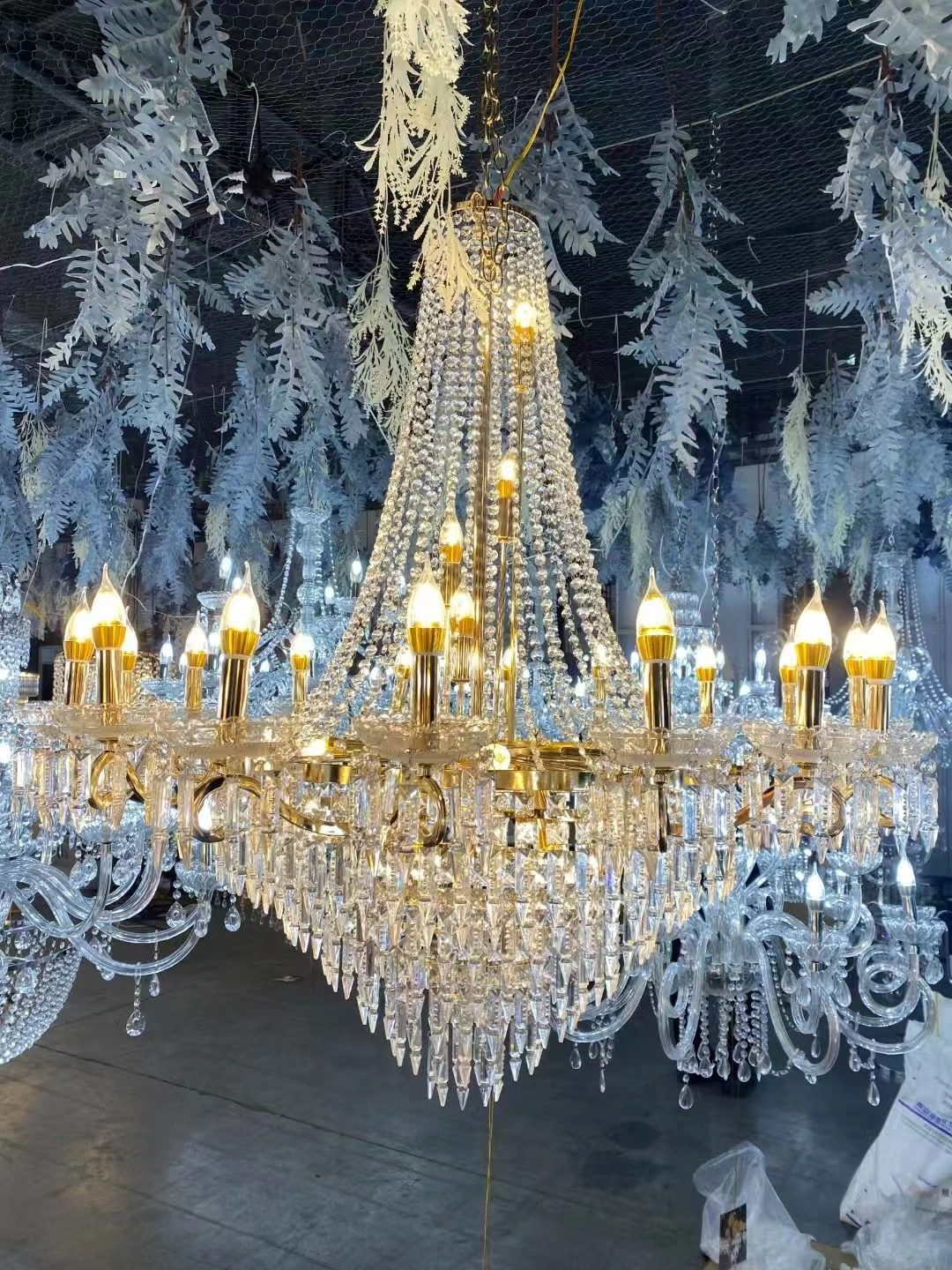 Lampe en cristal de lustre décoration de mariage
