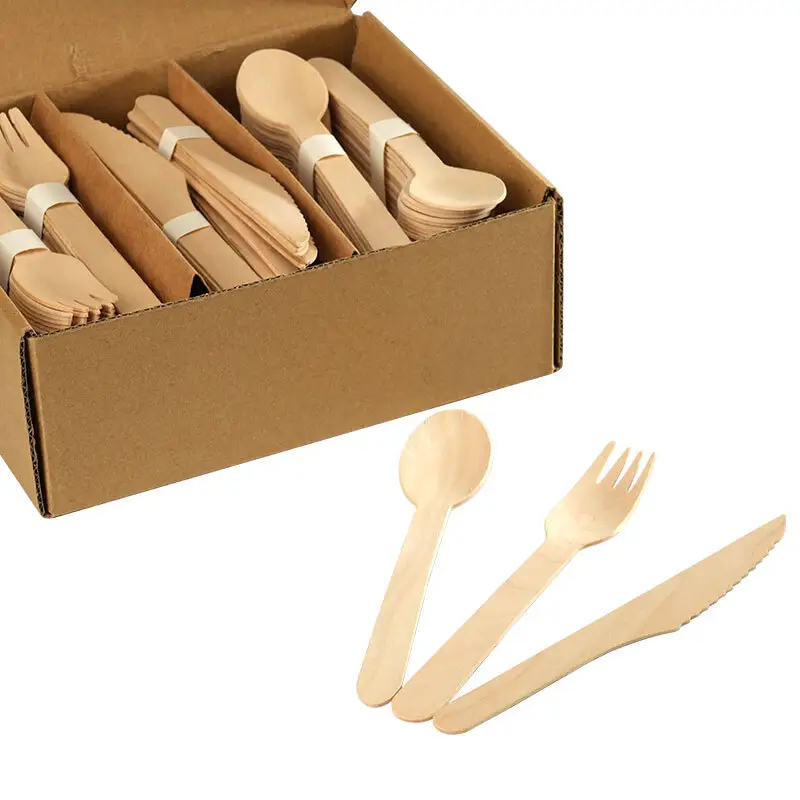 Reliable Wooden Cutlery Set with Good Price for Ghost Restaurants 2