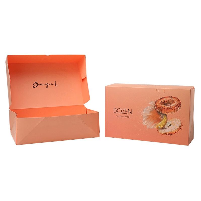 Factory Double sided printed Cake Cheese cake Muffins Dessert Macaroon packaging box 1