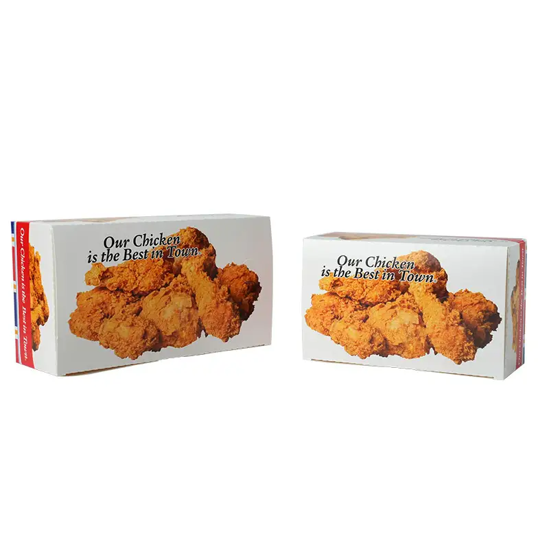 Wholesale high quality Fried Chicken Boxes Chicken Wings Box Custom logo Fast Food Takeaway Fried Chicken Packaging Boxe 1