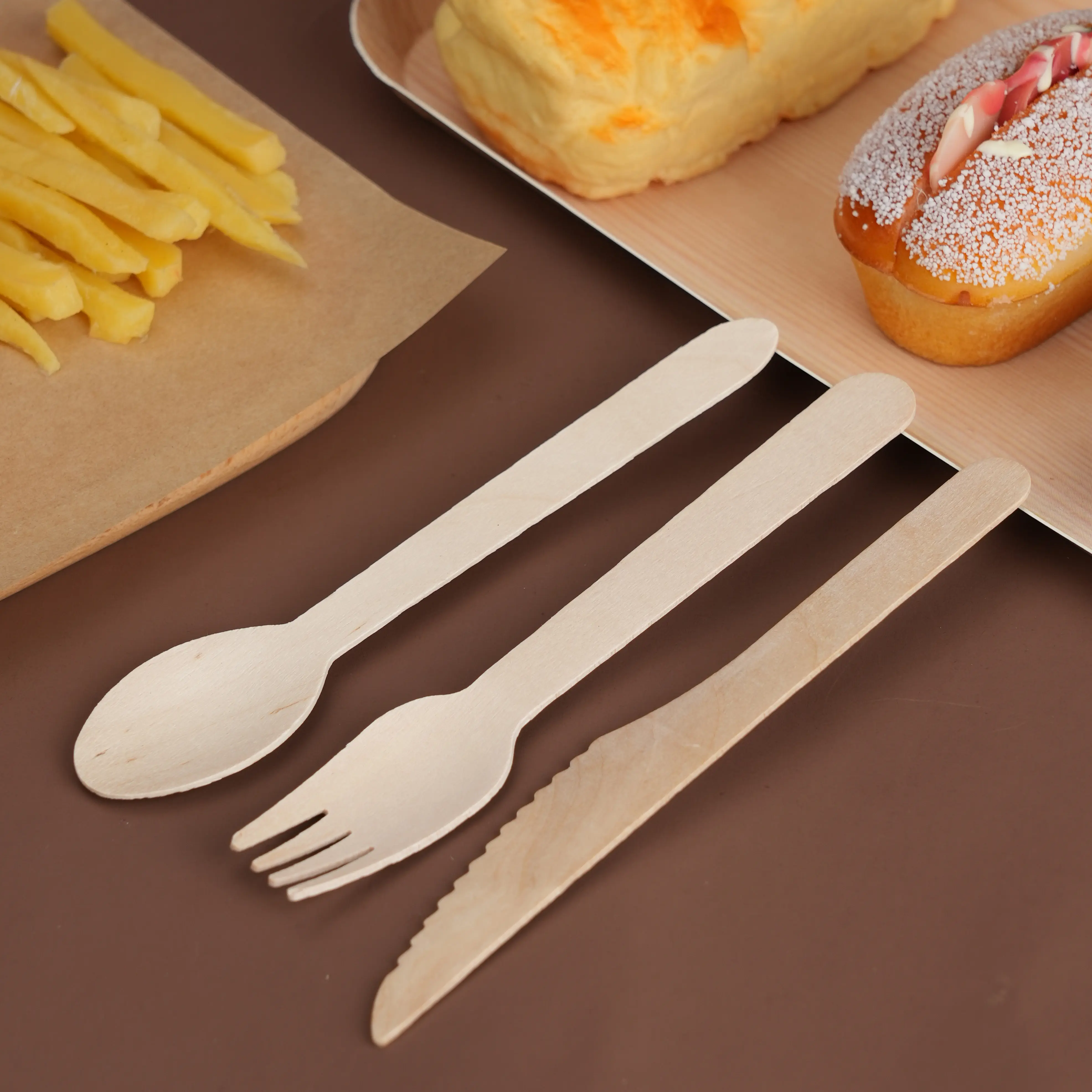 Uchampak Fork Spoon Wooden Fork Spoon Woodenfactory Direct Supply 4