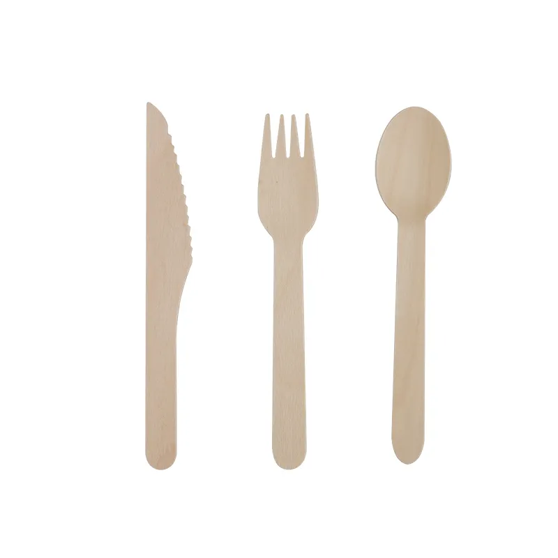 Good Selling Fork Spoon Wooden for Catering Packaging 3