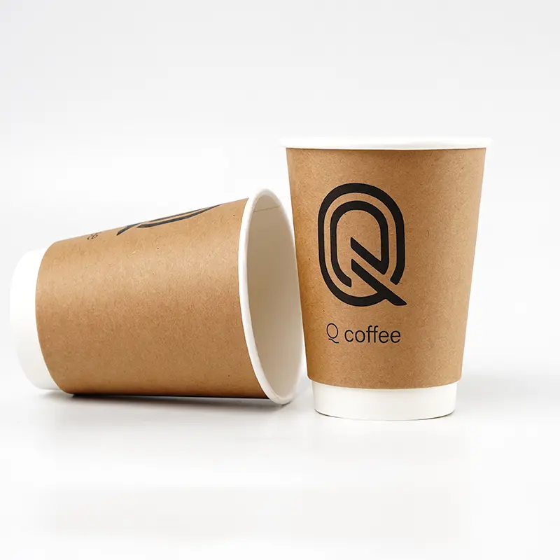  custom double wall paper coffee cups  | Uchampak 2