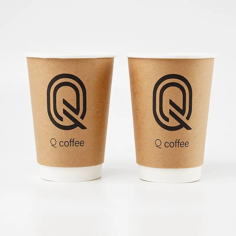  custom double wall paper coffee cups  | Uchampak 3