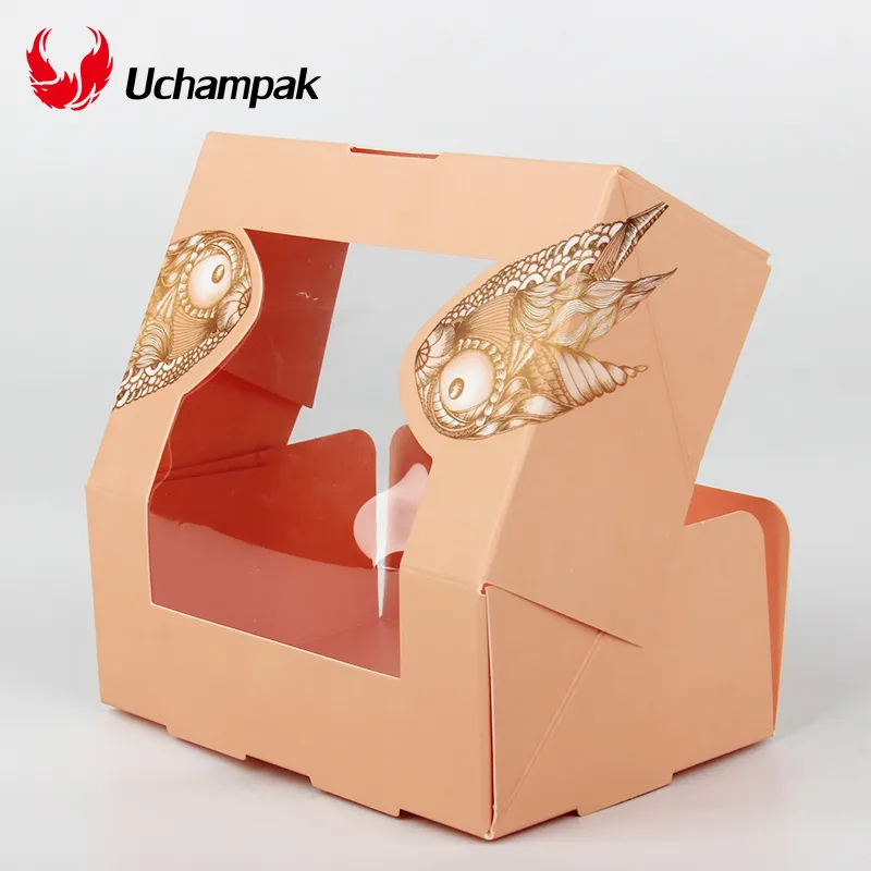 For Food Pack Kraft Brown Take Out Boxes by Uchampak 2