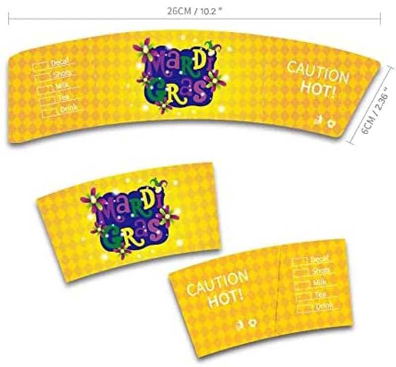 Uchampak -coffee cups sleeves fit the hot cups and clear cups that hold 12 oz,16 oz 20 oz,22 oz beverages Cup Sleeves 1