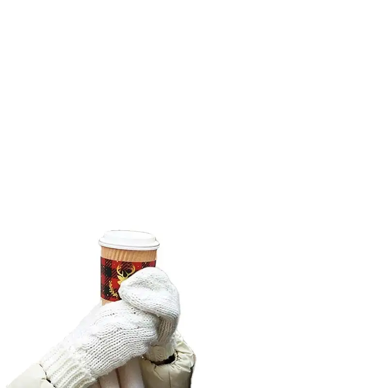 Uchampak-beker-mou Herbruikbare beker-mou vir warm en koue drankies Papierbeker-mou Pasgemaakte kleur en bekermoue 1