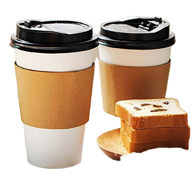 Uchampak-coffee cups sleeves hot cups and clear cold cups that hold 12 oz,16 oz 20 oz,22 oz and of beverages Cup Sleeves 1