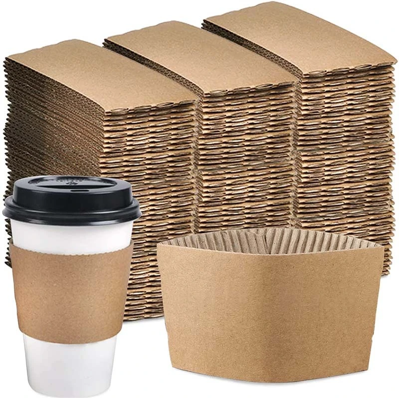 Uchampak-Hot and Cold Insulator Cheap price paper cup sleeves Custom logo Flexo and Offset printing Cup Sleeves 1