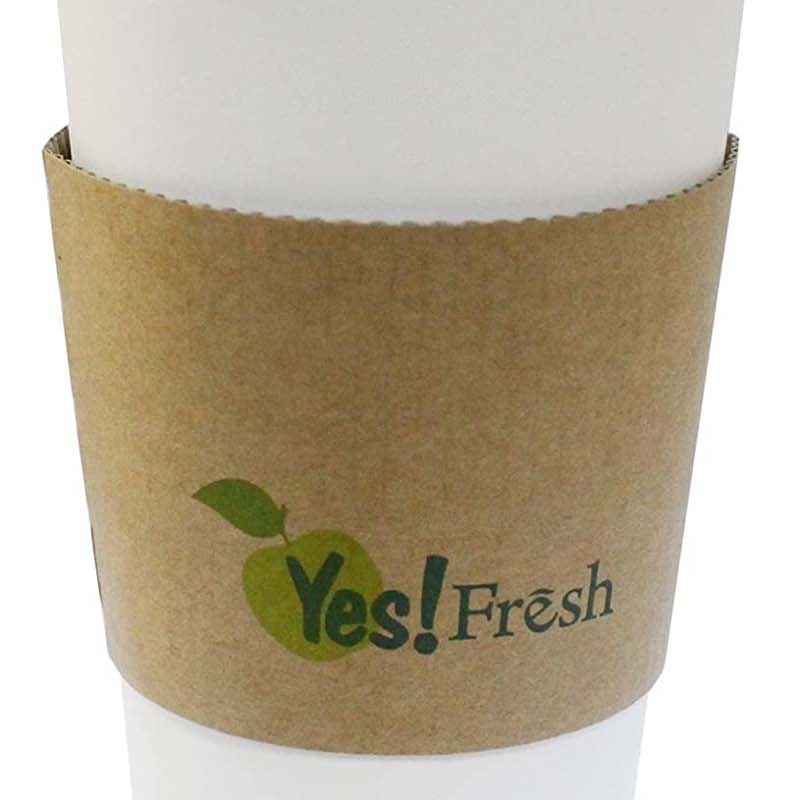 Uchampak- Wholesale Paper Coffee Cup Jacket Hot Drink Cup Sleeves Protective Hot and Cold Insulator Cup Sleeves 1