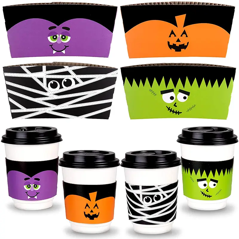 Uchampak – individuelles Logo-Design, Economy-Java-Jacken/-Ärmel, Heißgetränk-Becherhüllen, mehrere Schichten Tassenhüllen 1