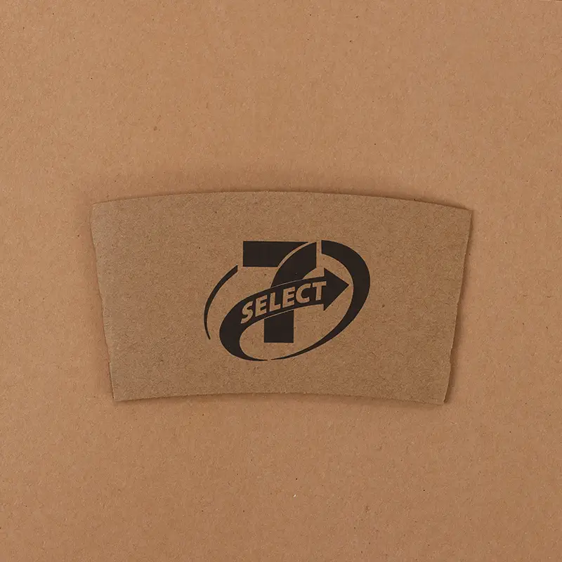 Uchampak — kompostējams, apdrukāts karstumizturīgs papīrs, gofrēta kraft jaka/uzmava 10–24 oz krūzīšu kausu piedurknēm 1