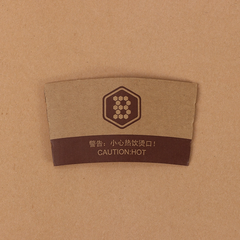 Uchampak - Bejgħ bl-ingrossa Custom Logo 8oz Tradizzjonali Kraft Cup Jacket/Kmiem Tazza Kmiem 1