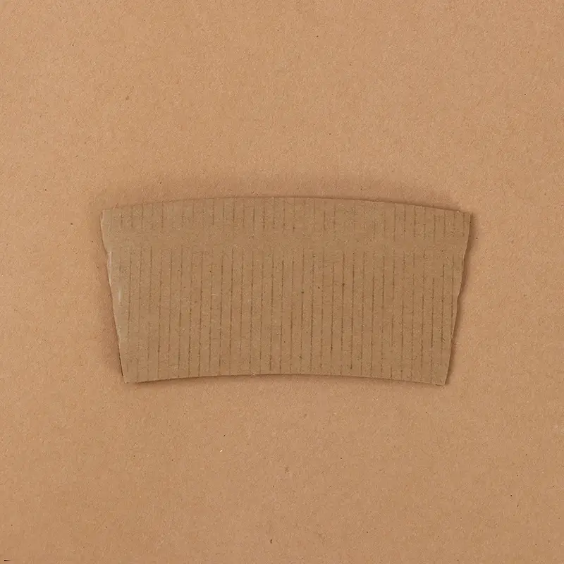 Uchampak- Pakai Cangkir Kertas Bergelombang Penutup Cangkir Kopi Jaket Cangkir Minuman Panas Lengan Cangkir 1