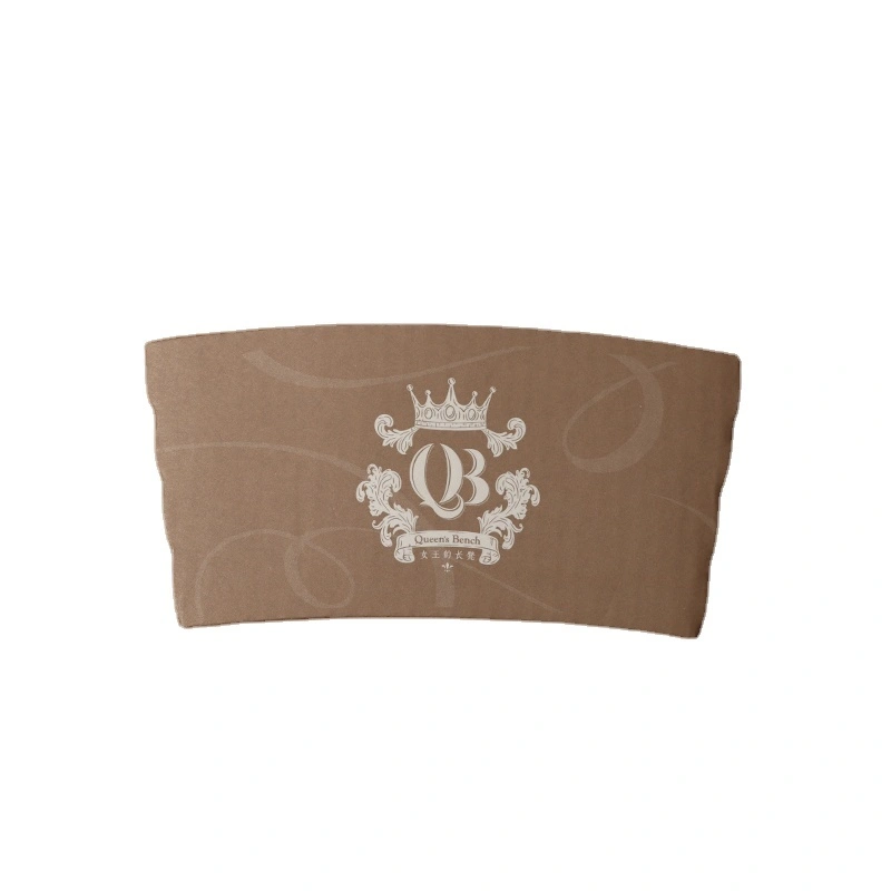 Uchampak- Paper Cup Sleeve  Anti-scalding Cup Sleeve Reusable Cup Sleeve Corrugated For Hot and Cold Drinks Cup Sleeves 1