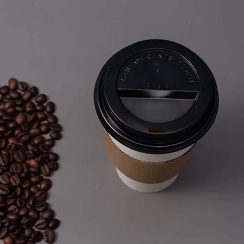 Uchampak- Cup Sleeve Fun Gbona ati Awọn mimu Tutu Iwe Cup Sleeve Aṣaṣe Awọ Atunlo Awọn apa Ife Imupadabọ 1