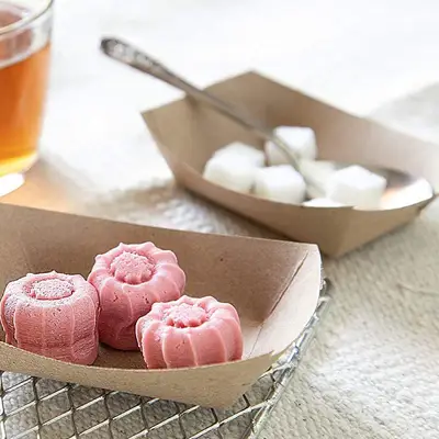 Uchampak - 100% харчовий папір Take Away Ppaer Tray Cake Board Індивідуальний дизайн логотипу Накладки для чашок 1