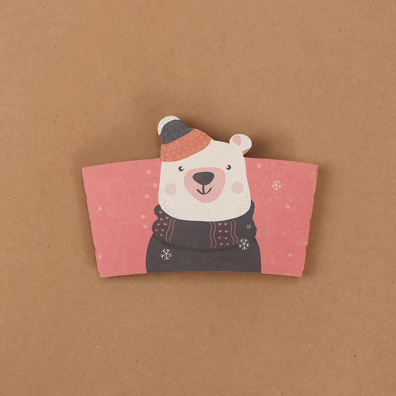 Uchampak- Hot Drink Beverage Disposable Bio Paper Cup sleeves Cup Sleeves 1