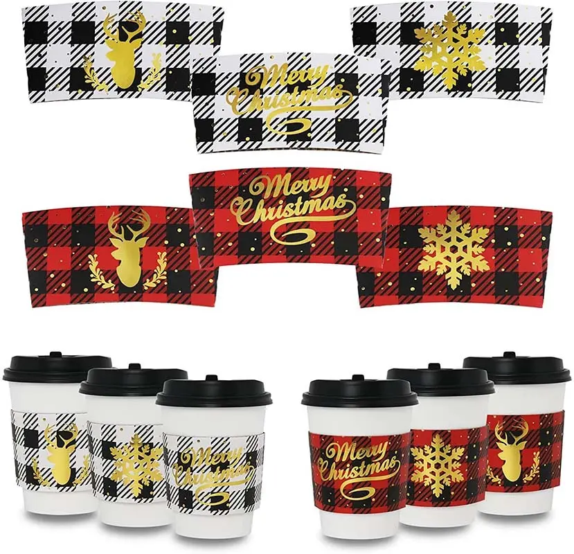 Quality Custom Printed Coffee Cup Sleeves Factory Direct Supply for Food Trucks 5