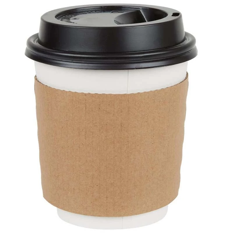 Uchampak - Hot drink paper cup sleeve paper cup jacket for coffee cup Cup Sleeves3 1