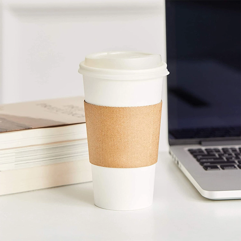 Uchampak - Cup Sleeve  For Hot and Cold Drinks Paper Sleeve Customized Color and Pattern Anti-scalding Cup Sleeve 1