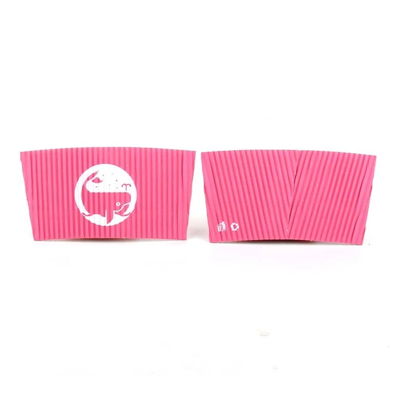 Uchampak -  Disposable Corrugated Cup Jackets Kraft Sleeves Protective Heat Insulation Drinks Insulated Cup Sleeves 1