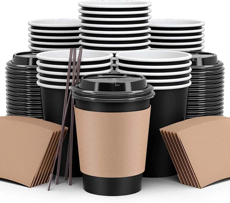 Uchampak- Cup Sleeve Corrugated For Hot and Cold  Customized Color and Pattern Anti-scaldingReusable Cup Sleeves 1
