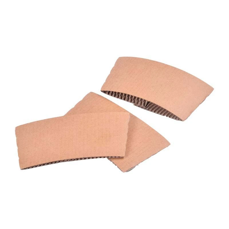 Uchampak-Coffee Cup Sleeves 10-20oz 100pk. Eco-Friendly, Disposable Cardboard Sleeve, Insulated for Hot Drinks 1