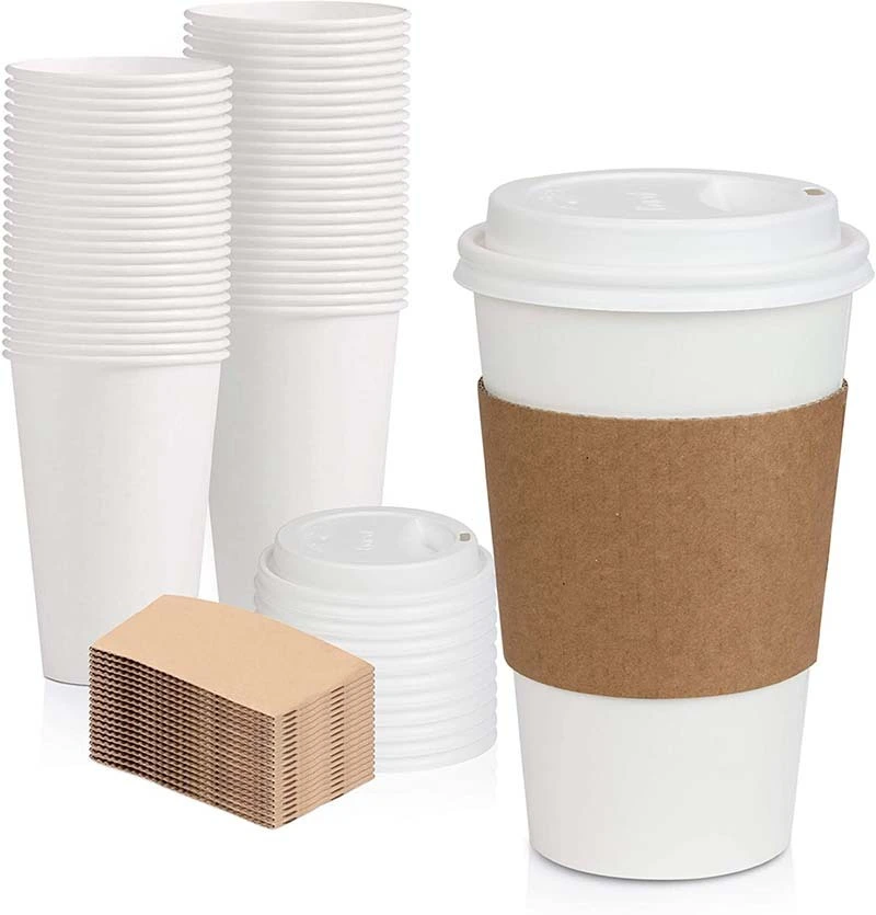 Uchampak- Hot Cup Sleeve Jacket Holder | Espresso Coffee Milk Tea Cup Sleeves 1