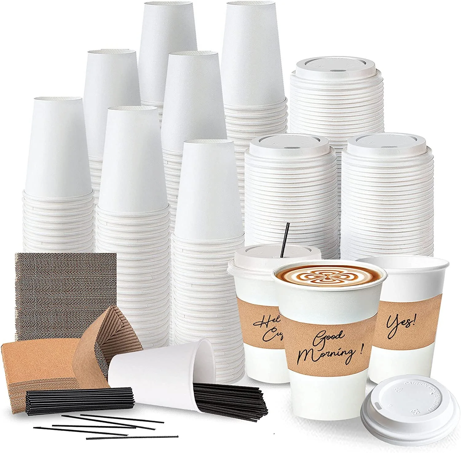 Uchampak - Cup Sleeve Paper Cup Sleeve Customized Color and Pattern Anti-scalding Cup Sleeve Reusable Cup Sleeves 1