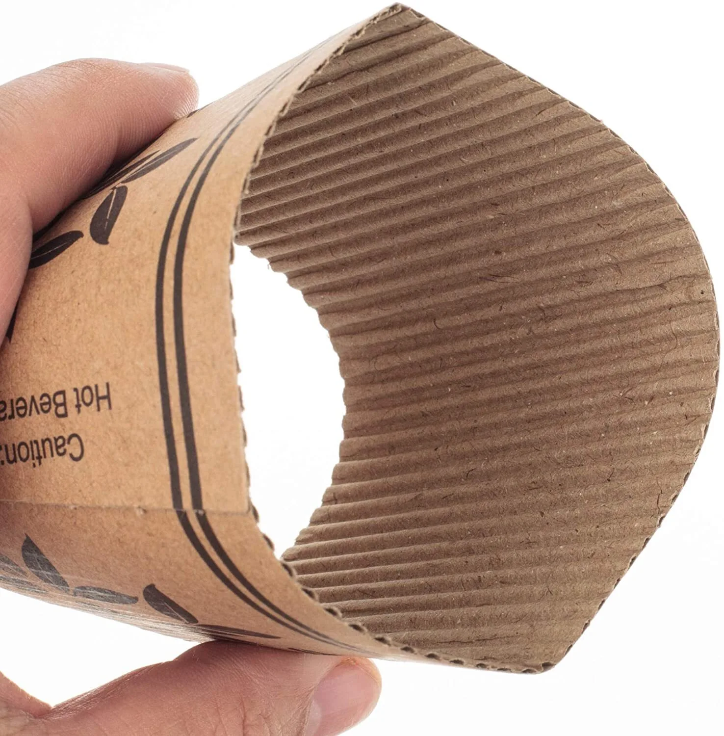 Uchampak - Cup Sleeve Corrugated For Hot Drinks Paper Cup Sleeve Customized Color and Pattern Anti-scalding Cup Sleeve 1
