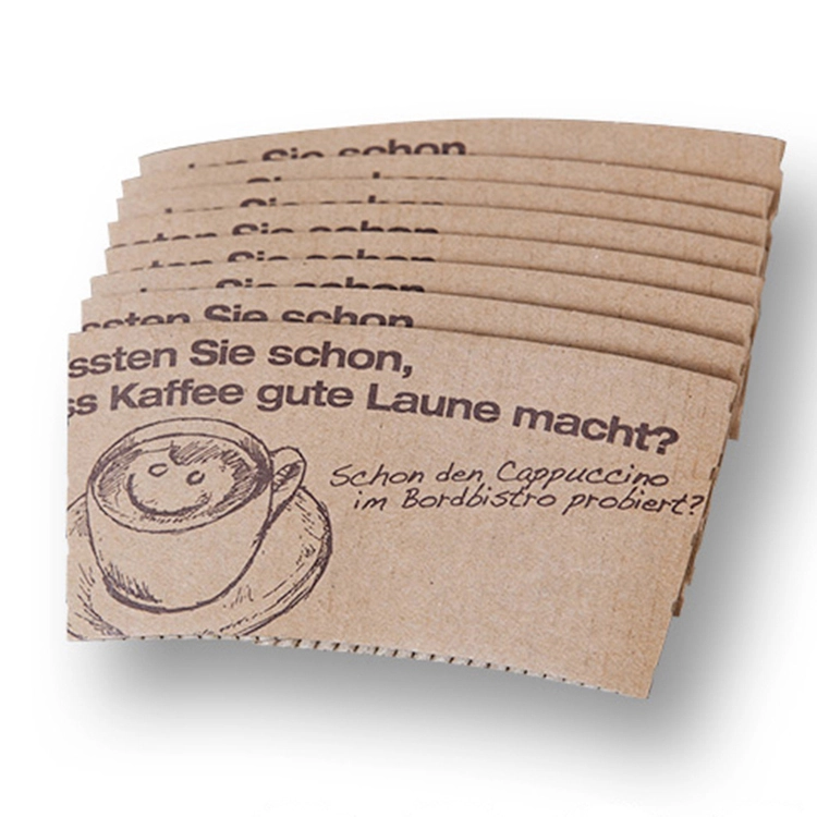 Uchampak-Custom Coffee Cup Sleeve With Corrugated Paper For Packaging Cup 1
