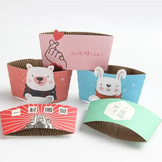 Uchampak- koutim logo enprime corrugated kraft papye kafe tas manch manch tas 1