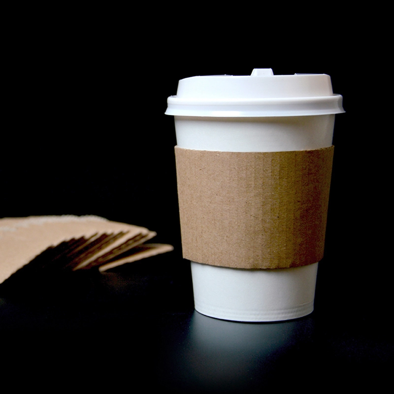 Uchampak - warm drink gebruikte of deursigtige plastiekbeker met weggooibare gedrukte papier koffiekoppiemou Bekermoue 1