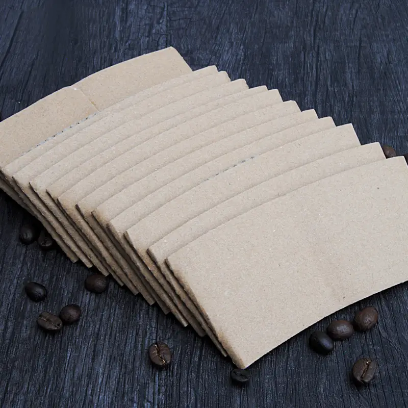 Uchampak - Aṣọ ago iwe ti a ṣe adani / jaketi ife kọfi / apo ife ife mimu gbona Awọn apa aso Cup 1