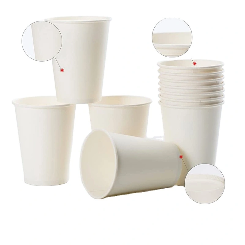 Uchampak- 8 oz 10 oz 12 oz 16 oz Paper Cup for Beverage Wholesale Clean Leak-poof High-end Insulated Paper Cup 1