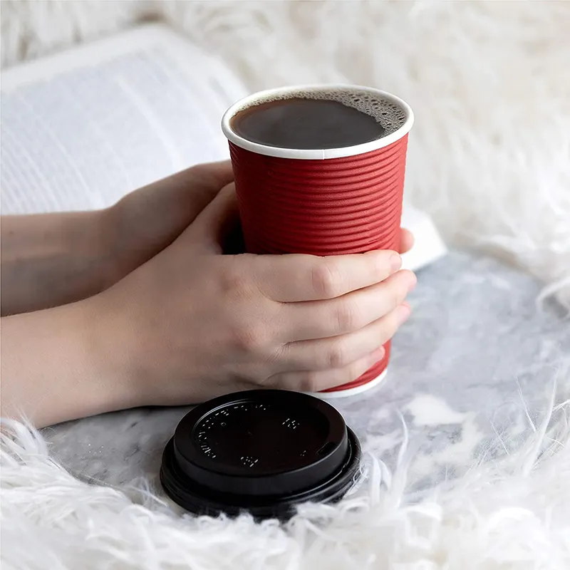 Custom paper cups with lids  Manufacturer | Uchampak 3